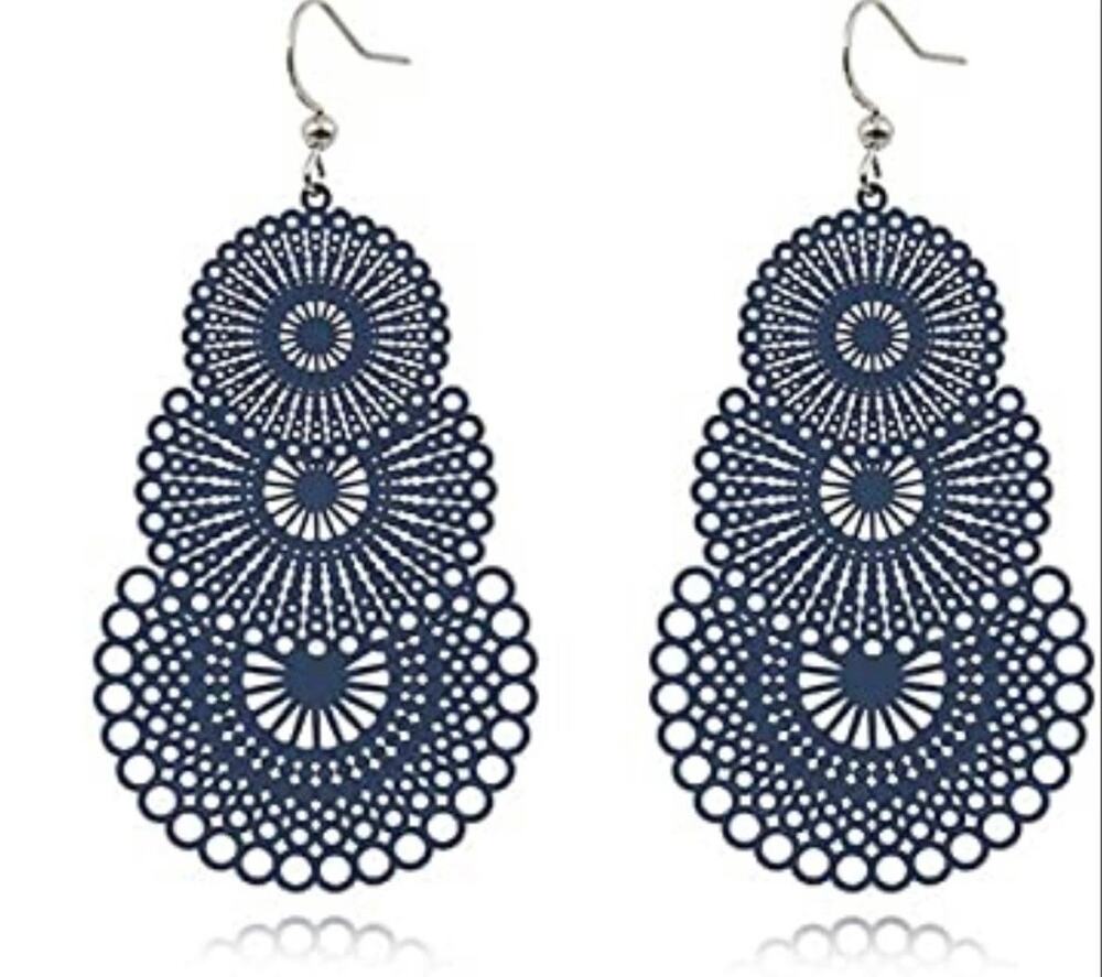 Ornate Cutout Boho Earrings